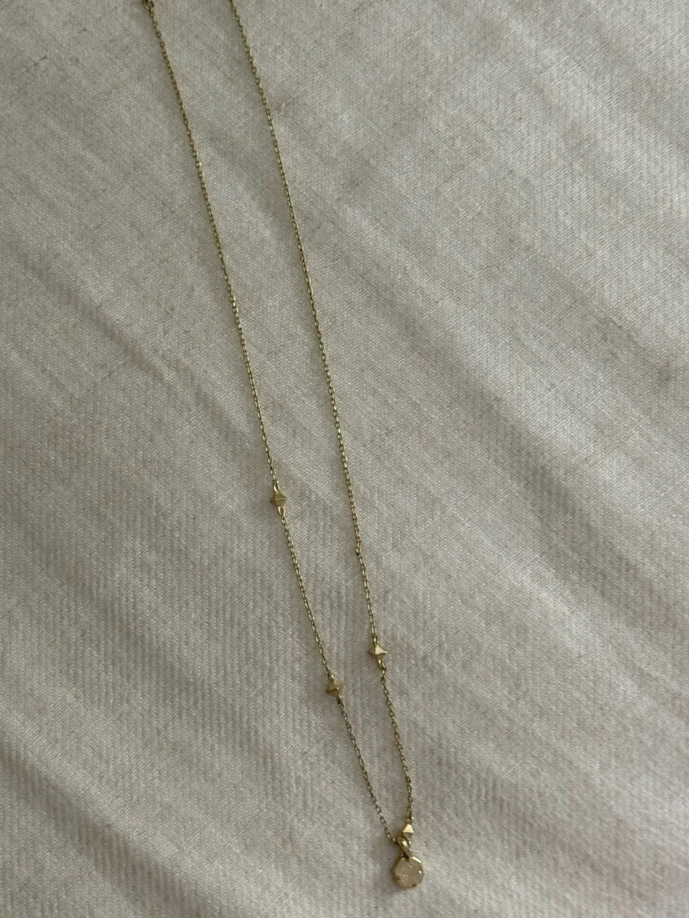 Kendra Scott Nola Crystal Pendant Necklace Gold